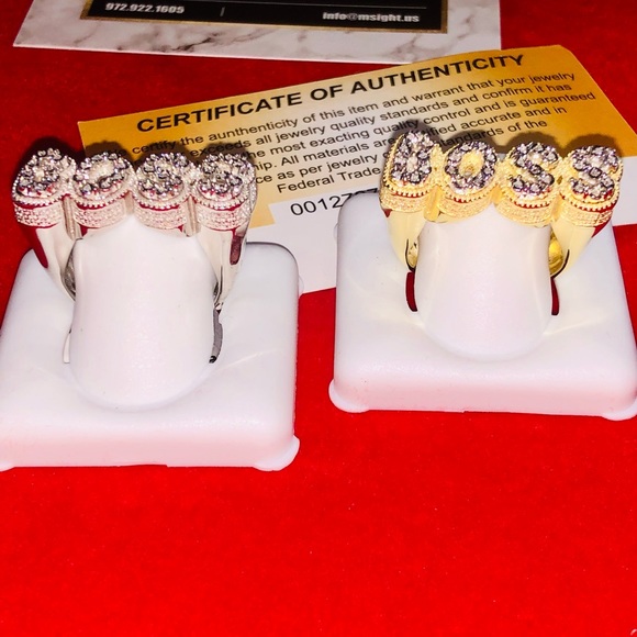 Real diamond Boss ring for men, Free appraisal, Free posh authenticate free ship - Picture 5 of 7